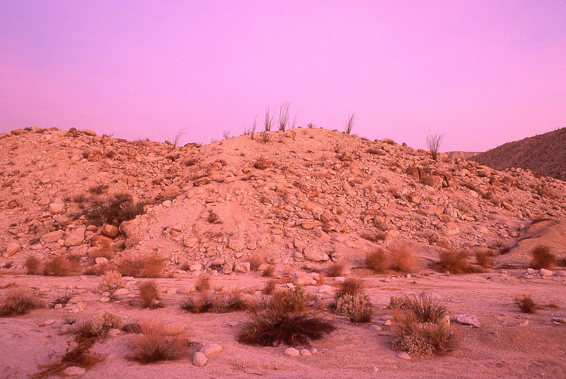 3b. Twilight, Mojave Desert, Anza Borrego