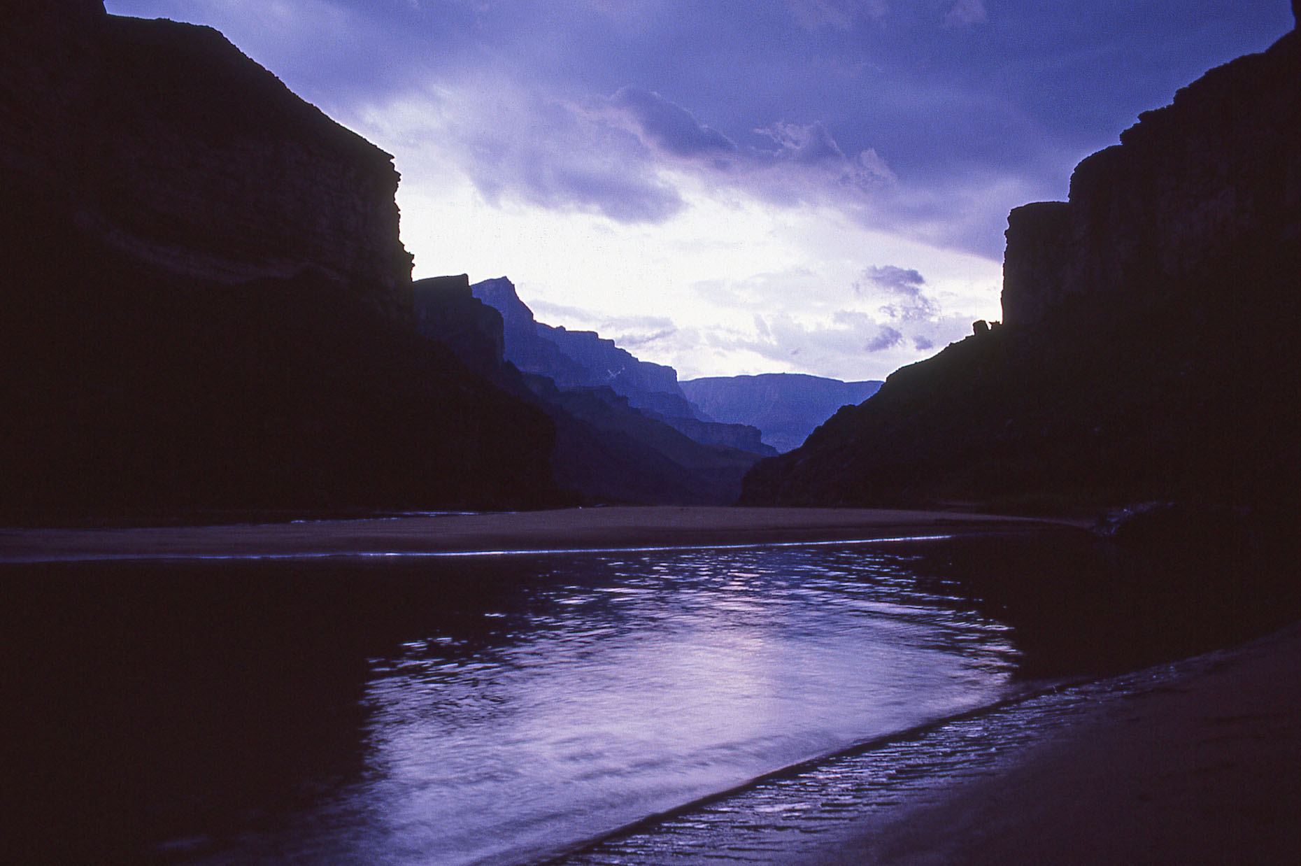 Twilight, Carbon Creek, Colorado River, John Annerino, Grand Canyon  National Park, AZ,  UNESCO World Heritage Site