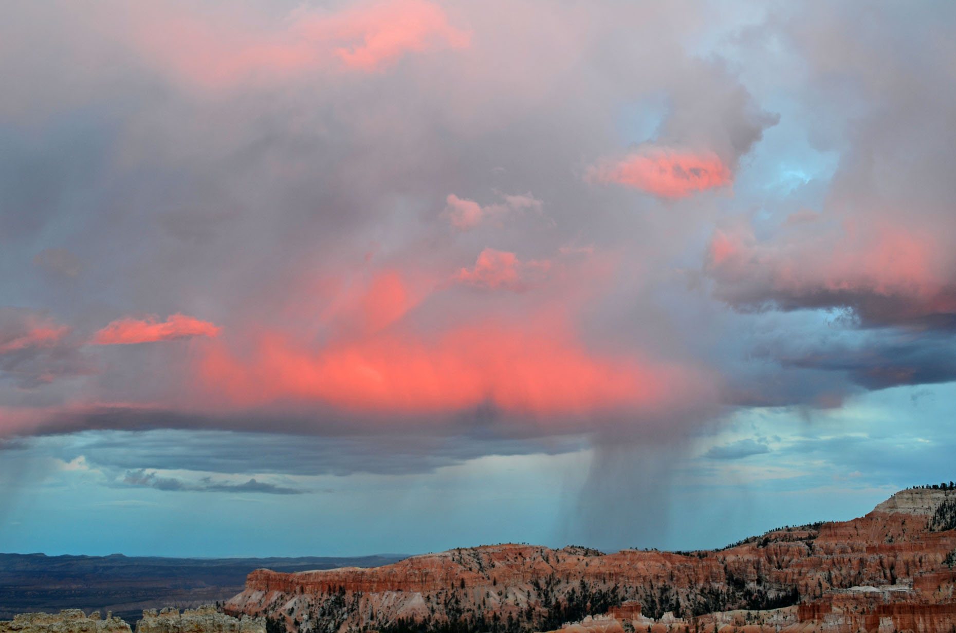 Summer monsoon storm, Bryce Canyon National Park, John Annerino, UT
