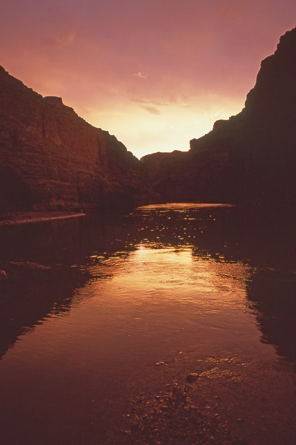 Twilight, South Canyon, John Annerino, Colorado River, Grand Canyon  National Park, AZ,  UNESCO World Heritage Site