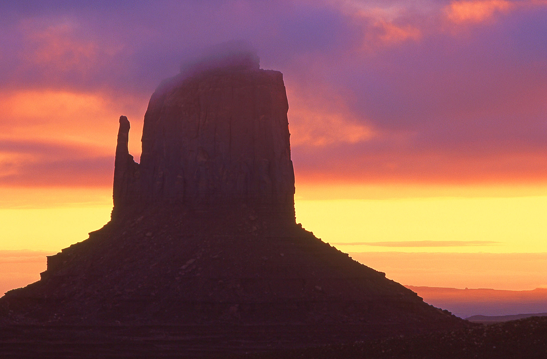 Dawn, East Mitten Butte, John Annerino, Monument Valley Navajo Tribal Park, Utah-Arizona