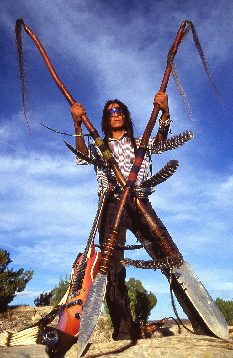 Traditional weapons maker and musician, John Annerino, Native American traditions, Aski-Ei-Bah, "War Pony"