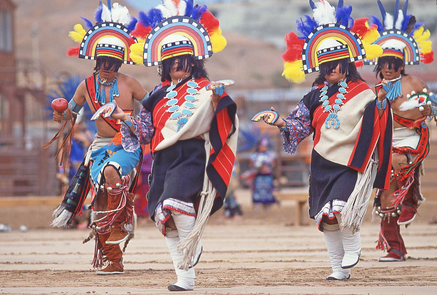 Zuni Rainbow Dancers, John Annerino, Native American dance, Zuni Pueblo, Shiwinna, NM