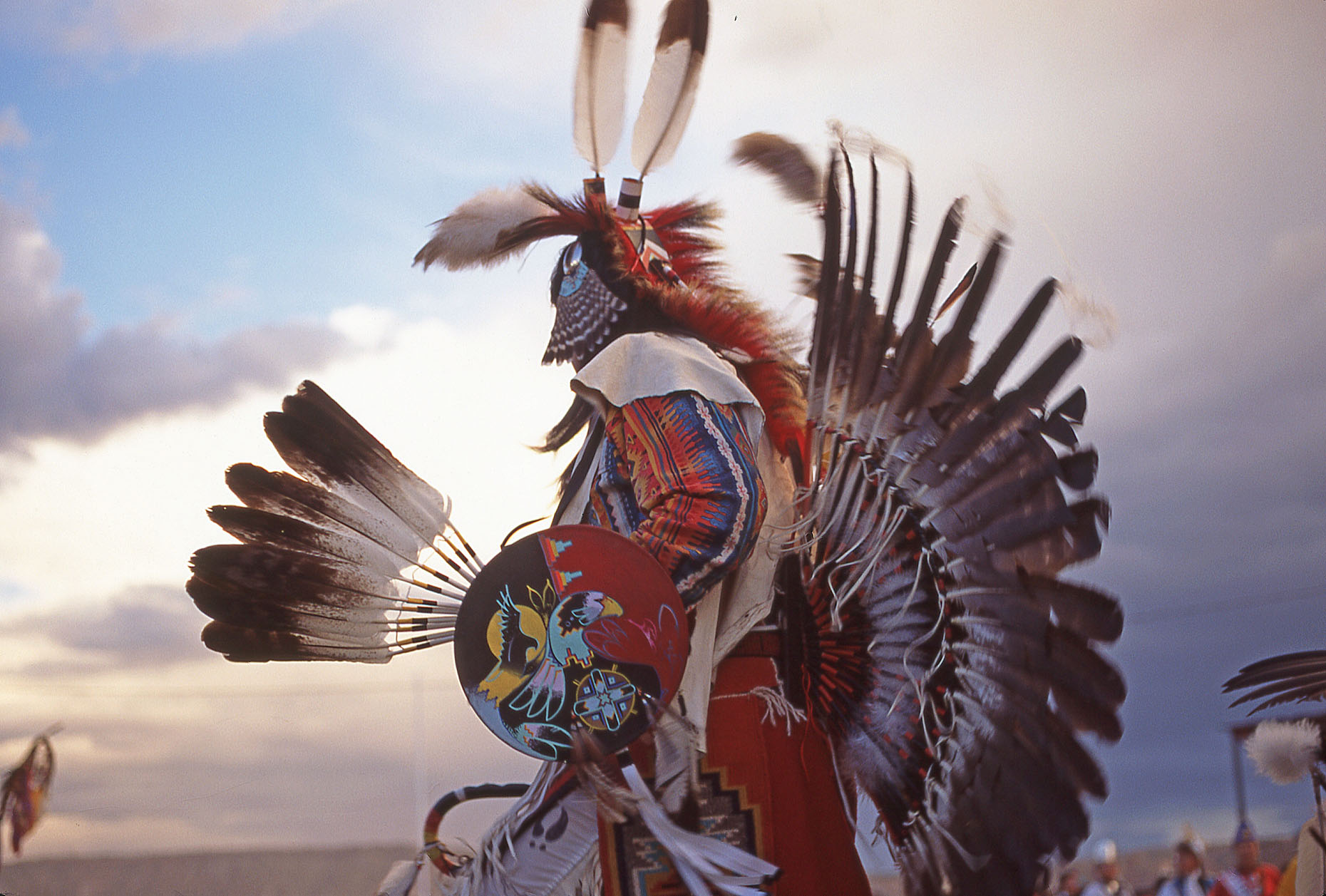 Pow Wow Traditional dancer, John Annerino, Native American dance