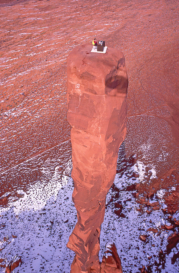 Extreme Typing, John Annerino, Totem Pole, Monument Valley, aerial stunt coordinator, helicopters, Utah-Arizona